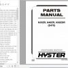 Hyster Electric Motor Narrow Aisle Trucks D470 N35ZR N40ZR N30ZDR Parts Manual 1649926 1