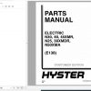 Hyster Electric Motor Narrow Aisle Trucks E138 N30 50XMRXMA Parts Manual 897705 1