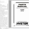 Hyster Electric Motor Narrow Aisle Trucks E210 V30ZMD Parts Manual 1640597 1