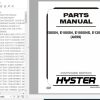 Hyster Electric Motor Rider Trucks A099 E80XN E100XN E100XNS E120XN Parts Manual 4051566 2