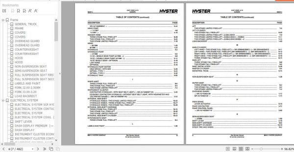 Hyster Electric Motor Rider Trucks A216 J2.00 3.20XM Parts Manual 897584 3