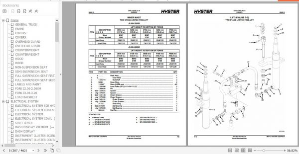 Hyster Electric Motor Rider Trucks A216 J2.00 3.20XM Parts Manual 897584 4