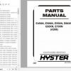Hyster Electric Motor Rider Trucks A268 E45XN E50XN E55XN E60XN E65XN E70XN Parts Manual 1688833 1