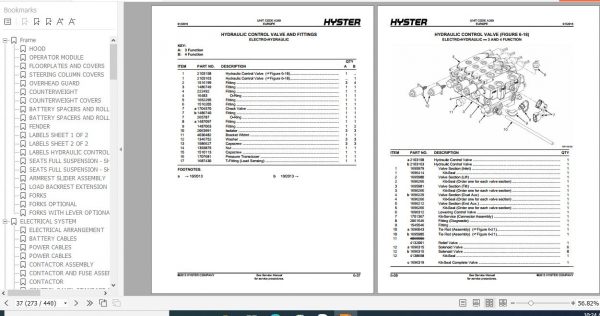Hyster Electric Motor Rider Trucks A269 E1.6XN 2.0XN Parts Manual 4025340 3