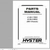 Hyster Electric Motor Rider Trucks A401 A402 J1.50 1.75EX J2.00 2.50 EX Parts Manual 4046066 1