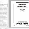 Hyster Electric Motor Rider Trucks A935 J1.6 2.0XN Europe Parts Manual 1690088 1