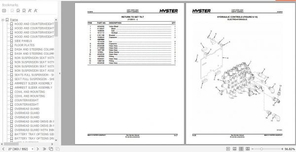 Hyster Electric Motor Rider Trucks A935 J30 35 40XN Parts Manual 4011253 3