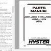 Hyster Electric Motor Rider Trucks A970 J80XNJ90XNJ100XNJ100XLNJ110XNJ120XN Parts Manual 4040715 1