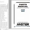 Hyster Electric Motor Rider Trucks B416 J40 65Z Parts Manual 1616861 1