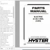 Hyster Electric Motor Rider Trucks C203 A1.00 1.50XL Europe Parts Manual 1482593 1