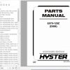 Hyster Electric Motor Rider Trucks D098 E070 120Z Parts Manual 1596589 1