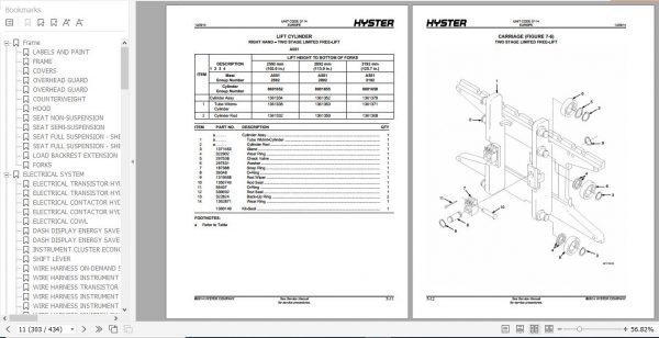 Hyster Electric Motor Rider Trucks D114 E1.50 1.75XM E2.00XMS Parts Manual 897744 3