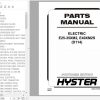 Hyster Electric Motor Rider Trucks D114 E25 35XM2 E40XM2S Parts Manual 1475783 1