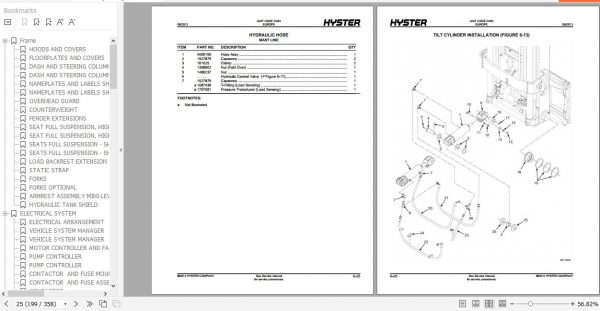 Hyster Electric Motor Rider Trucks D203 A1.3XNT A1.5XNT Parts Manual 4038011 3