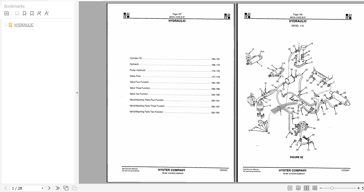 Hyster Electric Motor Rider Trucks E160 J1.60 2.00XMT Europe Parts Manual 1