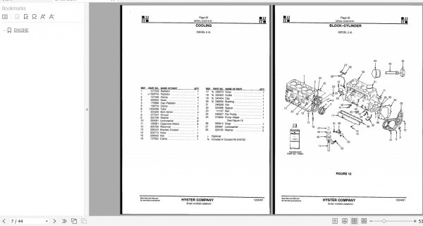Hyster Electric Motor Rider Trucks E160 J1.60 2.00XMT Europe Parts Manual 2