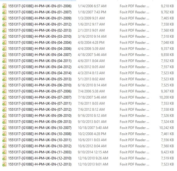 Hyster Electric Motor Rider Trucks G108 E2.00 3.20XM Europe Parts Manual 1551317 4