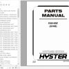 Hyster Electric Motor Rider Trucks G108 E40 65Z Parts Manual 1551316 1