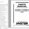 Hyster Forklift Truck A236 H16.00XM 12H16.00XMS 12H18.00XM 12H18.00XMS 12 Parts Manual 1650211 2
