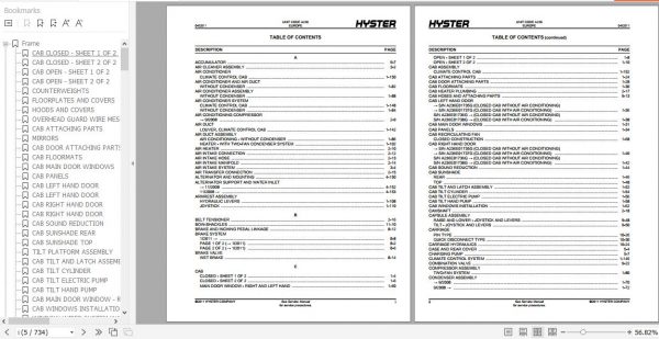 Hyster Forklift Truck A236 H16.00XM 12H16.00XMS 12H18.00XM 12H18.00XMS 12 Parts Manual 1650211 3