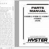 Hyster Forklift Truck A238 H16XM 9 H16XM 12 H18XM 7.5 H18XM 9 Parts Manual 4097354 1