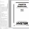 Hyster Forklift Truck A267 S50CT Parts Manual 4014600 1