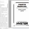 Hyster Forklift Truck A274 H2.0CT H2.5CT Parts Manual 4037188 1