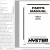 Hyster Forklift Truck A274 H50CT Parts Manual 1