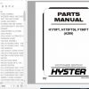 Hyster Forklift Truck A299 H170FT H175FT36 F190FT Parts Manual 4000501 1