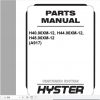 Hyster Forklift Truck A917 H36.00XMH404448.00XM 12H36.00XMS 12H404448.00XMS Europe Parts Manual 1641092 2