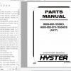 Hyster Forklift Truck A917 H800 900 1050HD H800 900 970 1050HDS Parts Manual 1641089 1