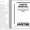 Hyster Forklift Truck B214 H16.00 22.00XM 12EC Europe Parts Manual 1627711 1