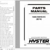 Hyster Forklift Truck B214 H400 500HD EC Parts Manual 1627710 1