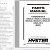 Hyster Forklift Truck B222 HR45 27HR45 31HR45 36HR45 40HR45 41SHR45 41LHR45 41LS Parts Manual 1629342 1