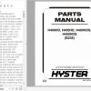 Hyster Forklift Truck B236 H400HD H450HD H400HDS H450HDS Parts Manual 4031581 1