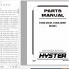 Hyster Forklift Truck B238 H360 36HD H360 48HD Parts Manual 4147749 1