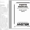 Hyster Forklift Truck B274 H2.0CT H2.5CT Europe Parts Manual 4120808 1