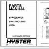 Hyster Forklift Truck C002 S30C S40C S50C Parts Manual 599004 1