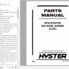 Hyster Forklift Truck C010 S25 40XM S40XMS Parts Manual 897651 1