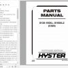 Hyster Forklift Truck C024 S135 155XL S155XL2 Parts Manual 1559939 1