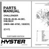 Hyster Forklift Truck C117 H36.00 48.00CH H800 880 970C 1050CH Parts Manual 852498 1