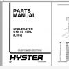 Hyster Forklift Truck C187 S40 50 60XL Parts Manual 897453 1