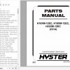 Hyster Forklift Truck C214 H16XM 12EC H18XM 12EC H22XM 12EC Europe Parts Manual 4031727 1