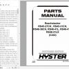 Hyster Forklift Truck C222 RS45 27CHRS45 31CHRS46 36CHRS46 41LRS46 41SRS46 41LS Parts Manual 4038588 1