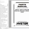 Hyster Forklift Truck C227 HR45 27HR45 31HR45 40SHR45 36LHR45 40LSHR45LSX Parts Manual 1638896 1