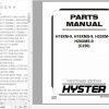 Hyster Forklift Truck C236 H18XM 9H18XMS 9H20XM 9H20XMS 9 Europe Parts Manual 4119344 1