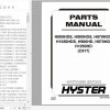 Hyster Forklift Truck C917 H800HDSH900HDSH970HDSH1050HDSH900HDH970HDH1050HD Parts Manual 4124325 1