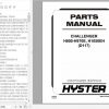 Hyster Forklift Truck D117 H800 H970E H1050EH Parts Manual 1454515 1