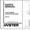 Hyster Forklift Truck D177 H45 50 55 60 65XM Parts Manual 897468 1
