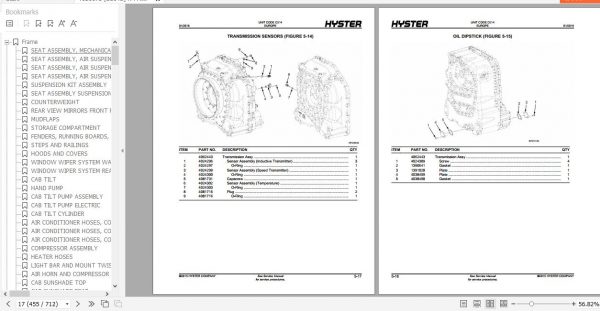 Hyster Forklift Truck D214 H18XM 12EC H22XM 12EC H23XM 12EC Europe Parts Manual 4121175 3